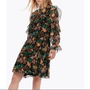 ❗️Moving SALE❗️ NWT- Scotch & Soda ruffle printed dress size XS